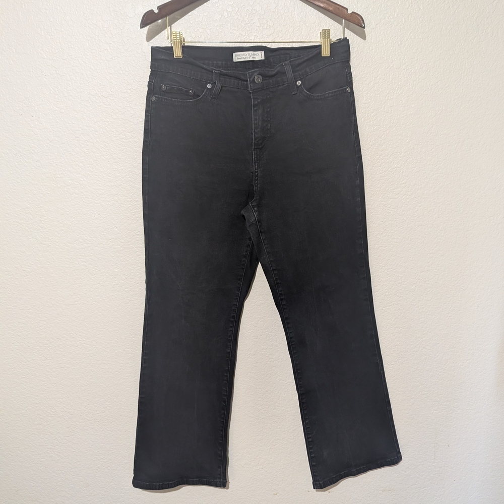 Levi's 512 Perfectly Slimming Women's High Wasted Bootcut Black Jeans